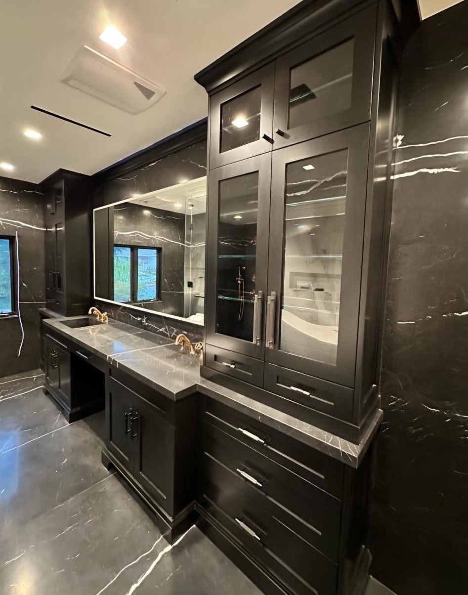 Custom bathroom cabinetry